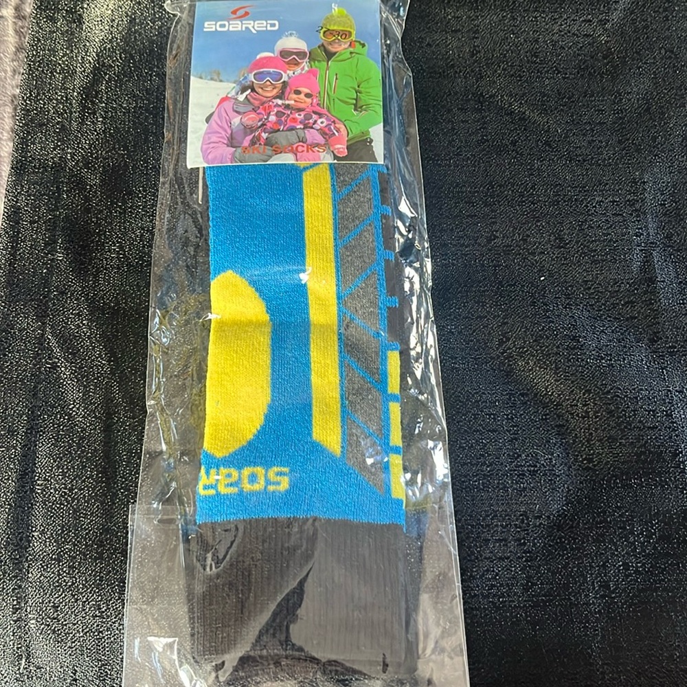 Unisex soared thermal ski socks